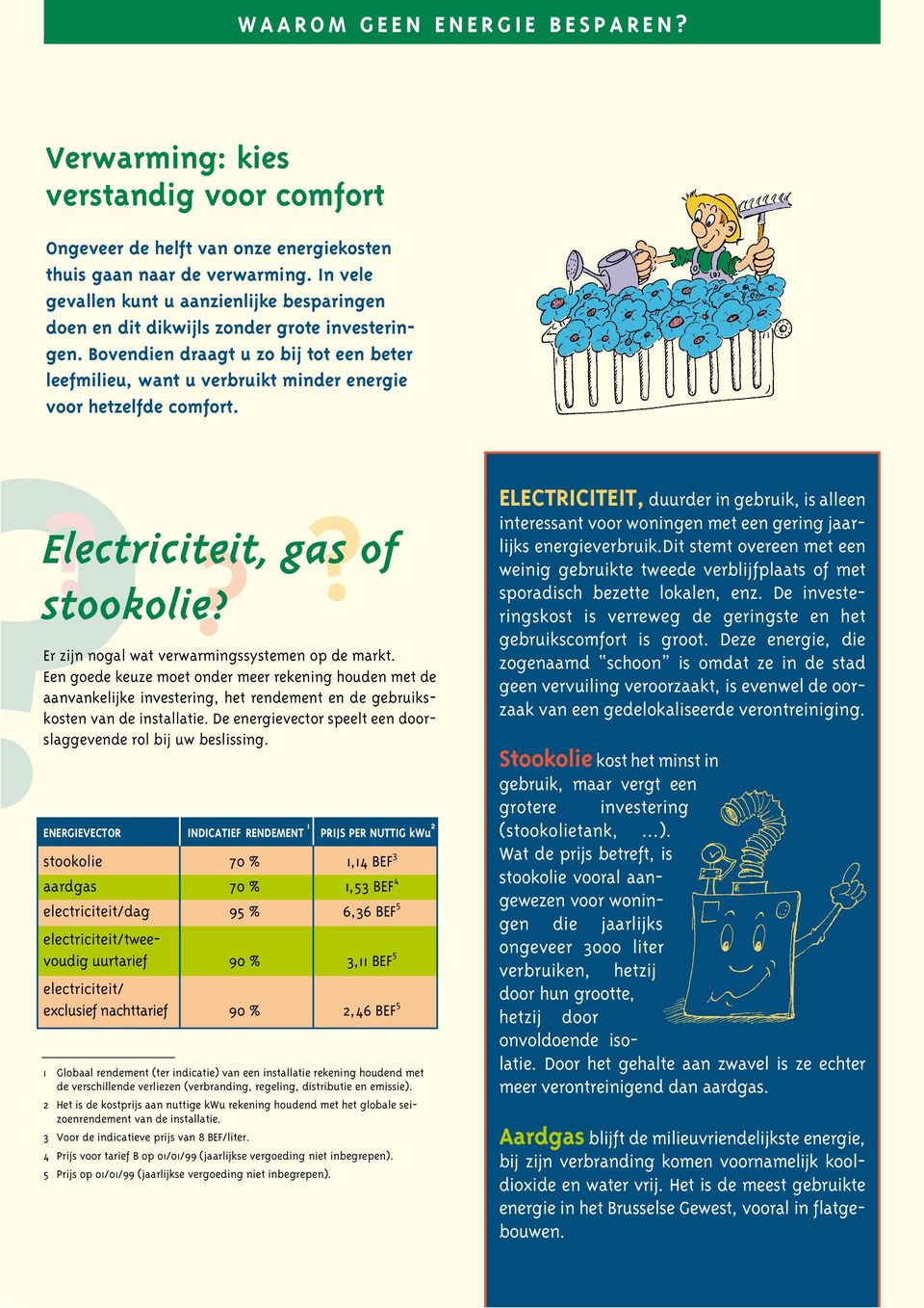 Bovendien draagt u zo bij tot een beter leefmilieu, want u verbruikt minder energie voor hetzelfde comfort.??? Electriciteit, gas of stookolie? Er zijn nogal wat verwarmingssystemen op de markt.