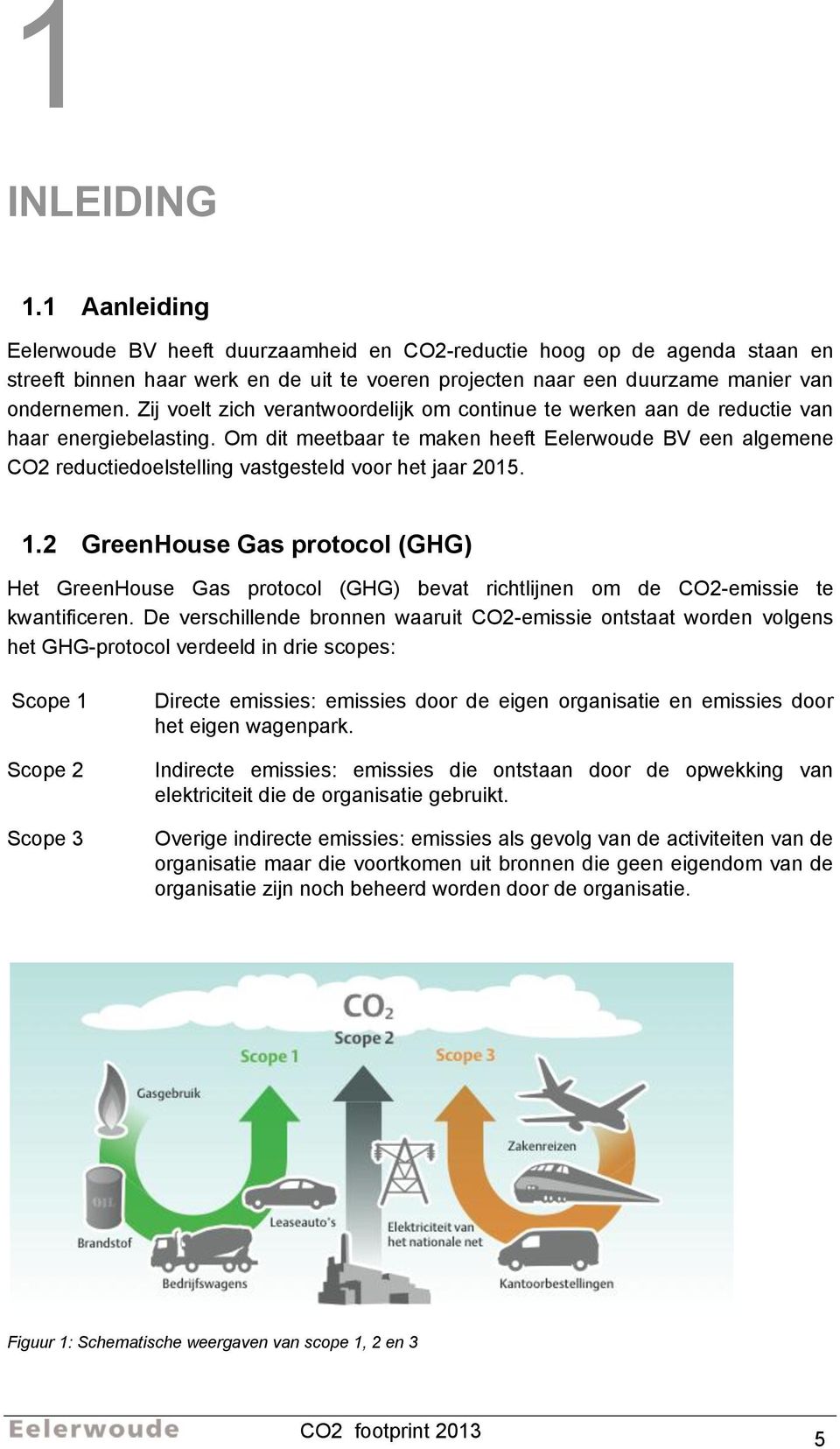 Om dit meetbaar te maken heeft Eelerwoude BV een algemene CO2 reductiedoelstelling vastgesteld voor het jaar 2015. 1.