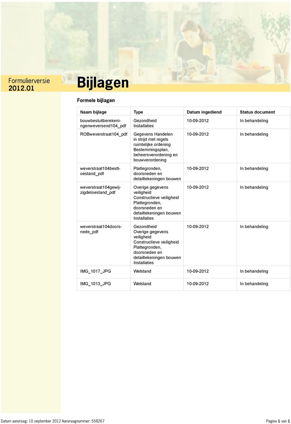 bouwverordening Plattegronden, doorsneden en detailtekeningen bouwen Overige gegevens veiligheid Constructieve veiligheid Plattegronden, doorsneden en detailtekeningen bouwen Installaties Gezondheid