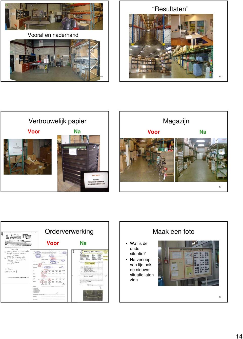 Maak een foto Voor Na Wat is de oude situatie?