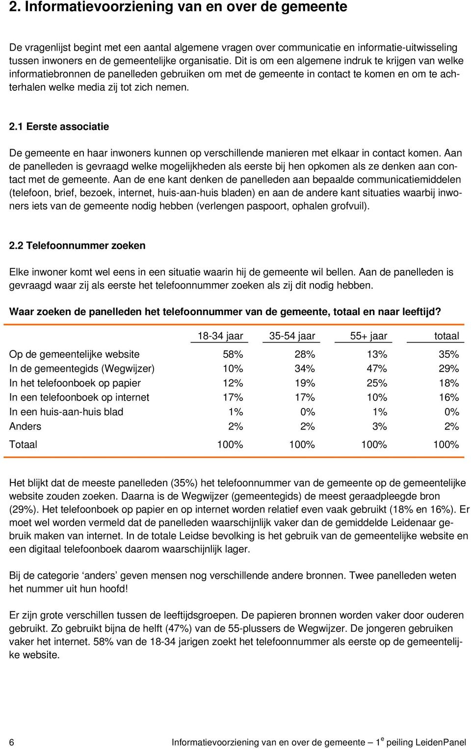 1 Eerste associatie De gemeente en haar inwoners kunnen op verschillende manieren met elkaar in contact komen.