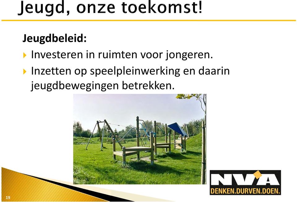 Inzetten op speelpleinwerking