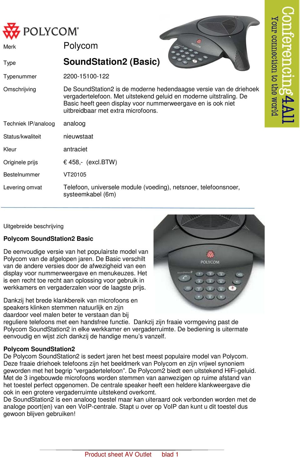 analoog nieuwstaat antraciet 458,- (excl.