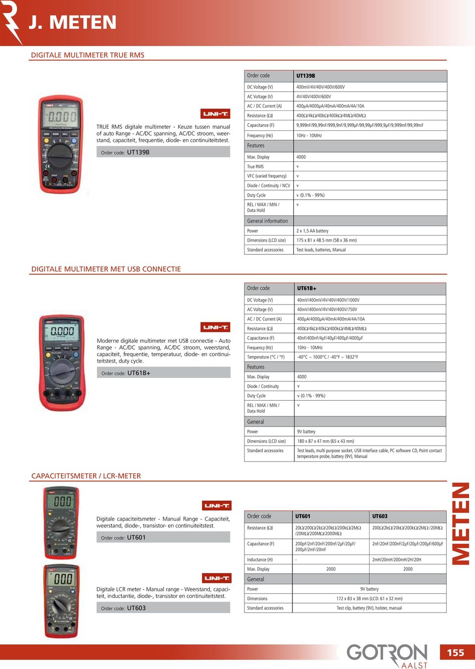 Display 4000 True RMS VFC (varied frequecy) Diode / Cotiuity / NCV 400mV/4V/40V/400V/600V 4V/40V/400V/600V 400µA/4000µA/40mA/400mA/4A/10A 400Ω/4kW/40kW/400kW/4MW/40MΩ