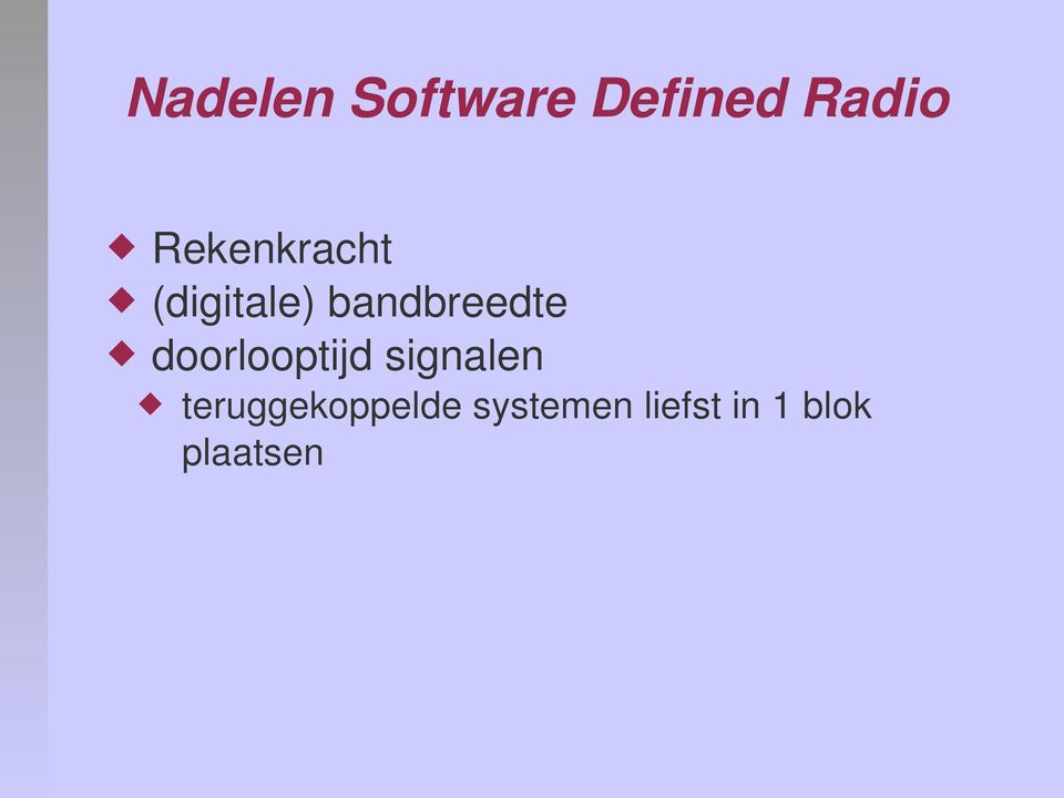 doorlooptijd signalen