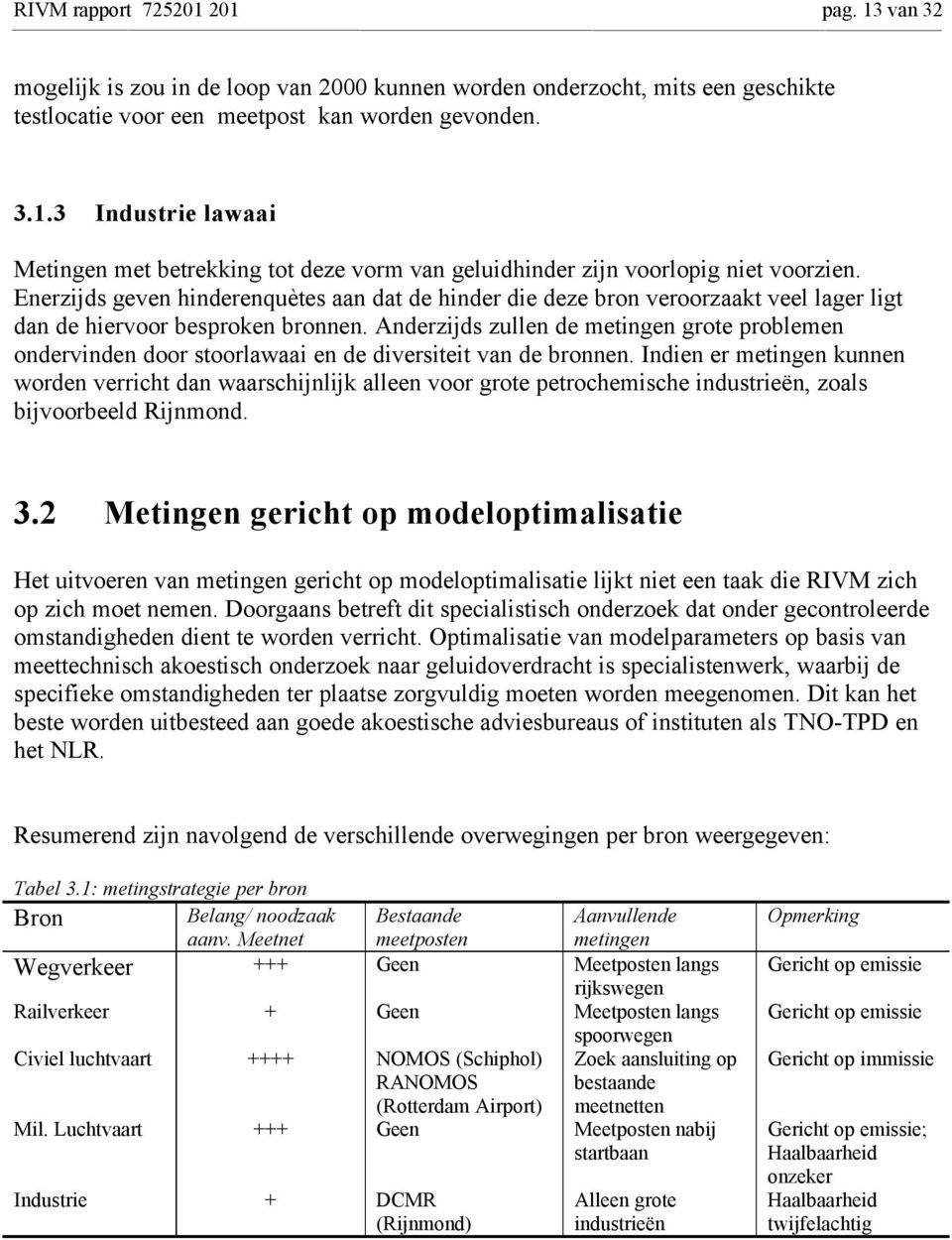 Anderzijds zullen de metingen grote problemen ondervinden door stoorlawaai en de diversiteit van de bronnen.