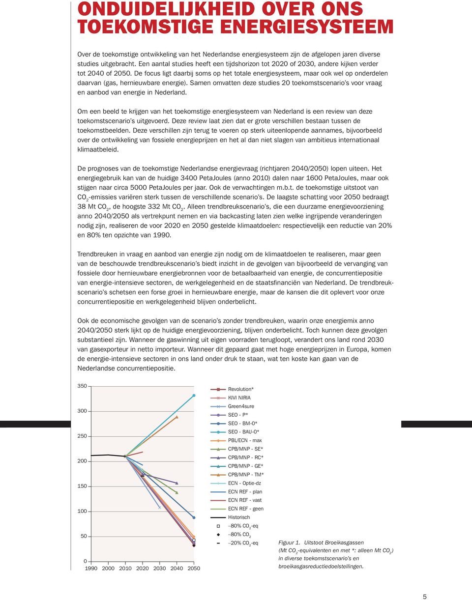 De focus ligt daarbij soms op het totale energiesysteem, maar ook wel op onderdelen daarvan (gas, hernieuwbare energie).