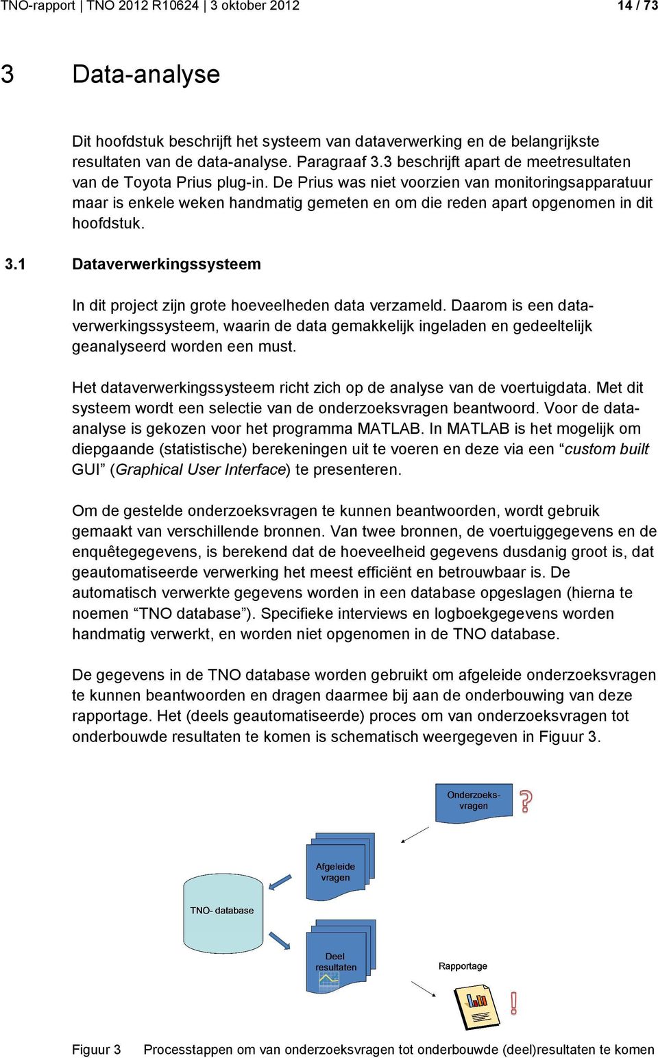 De Prius was niet voorzien van monitoringsapparatuur maar is enkele weken handmatig gemeten en om die reden apart opgenomen in dit hoofdstuk. 3.