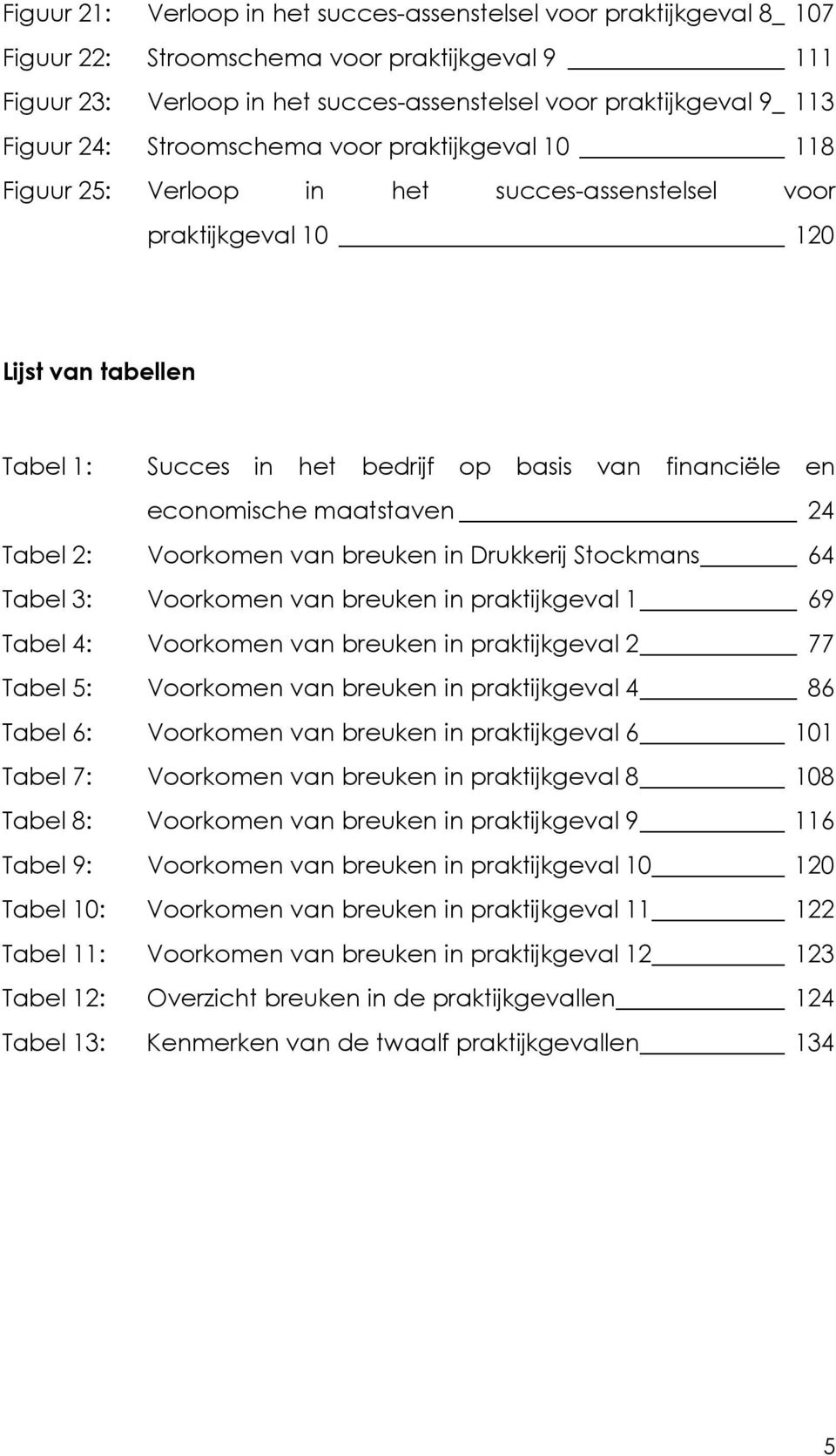 economische maatstaven 24 Tabel 2: Voorkomen van breuken in Drukkerij Stockmans 64 Tabel 3: Voorkomen van breuken in praktijkgeval 1 69 Tabel 4: Voorkomen van breuken in praktijkgeval 2 77 Tabel 5: