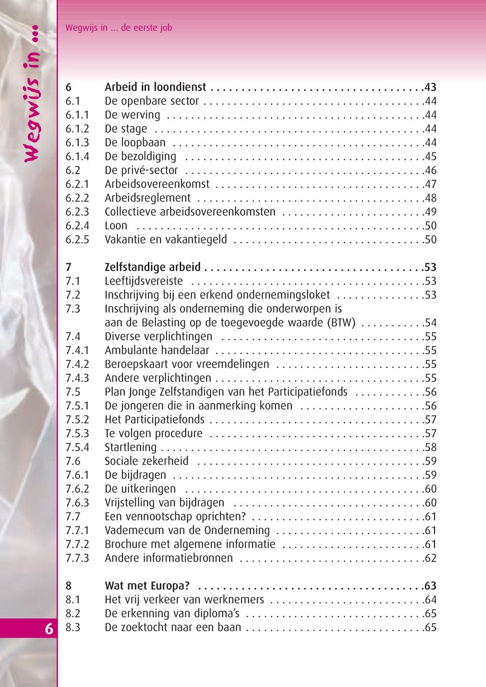 2.1 Arbeidsovereenkomst...................................47 6.2.2 Arbeidsreglement......................................48 6.2.3 Collectieve arbeidsovereenkomsten........................49 6.2.4 Loon.