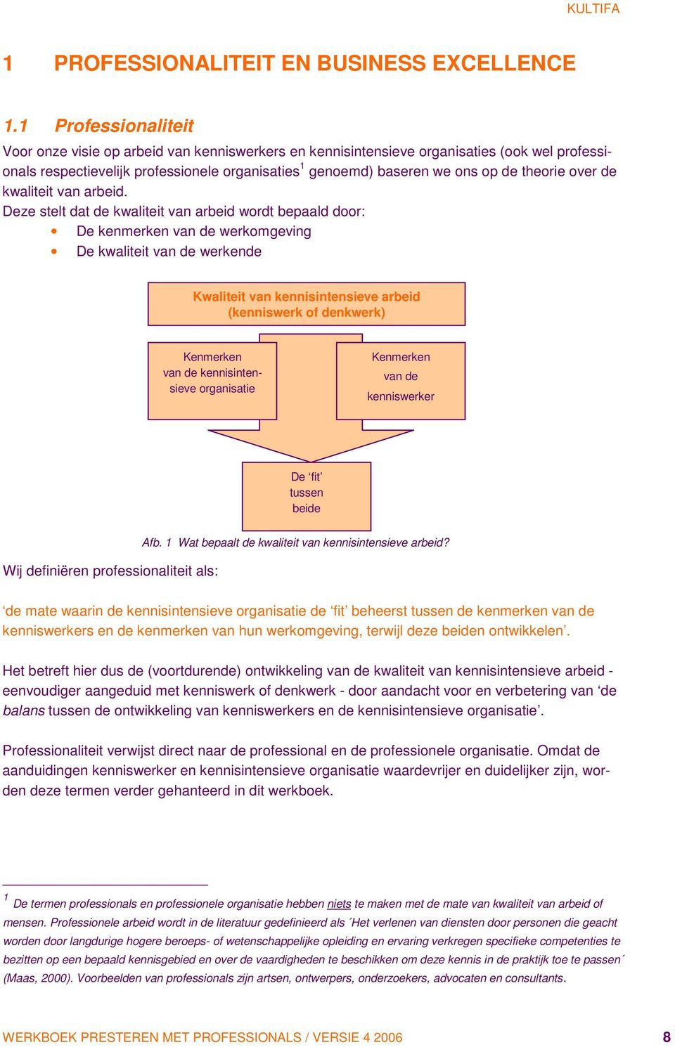 theorie over de kwaliteit van arbeid.