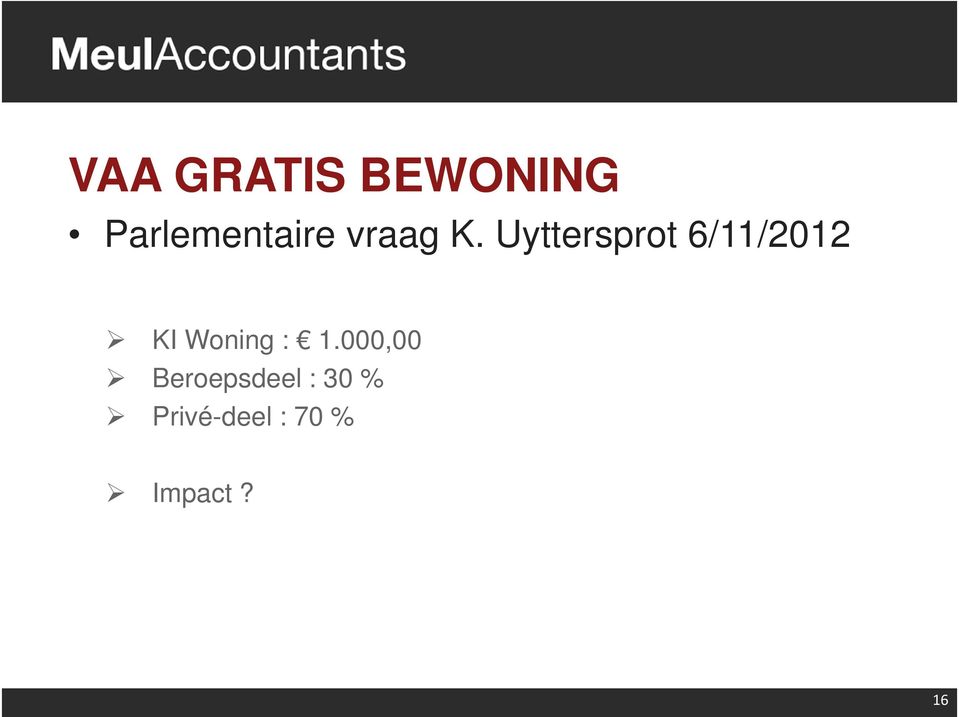 Uyttersprot 6/11/2012 KI Woning :