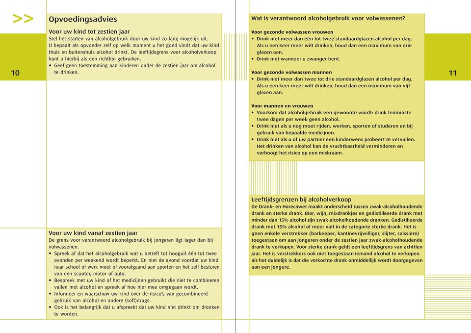 Voor gezonde volwassen vrouwen Drink niet meer dan één tot twee standaardglazen alcohol per dag. Als u een keer meer wilt drinken, houd dan een maximum van drie glazen aan.