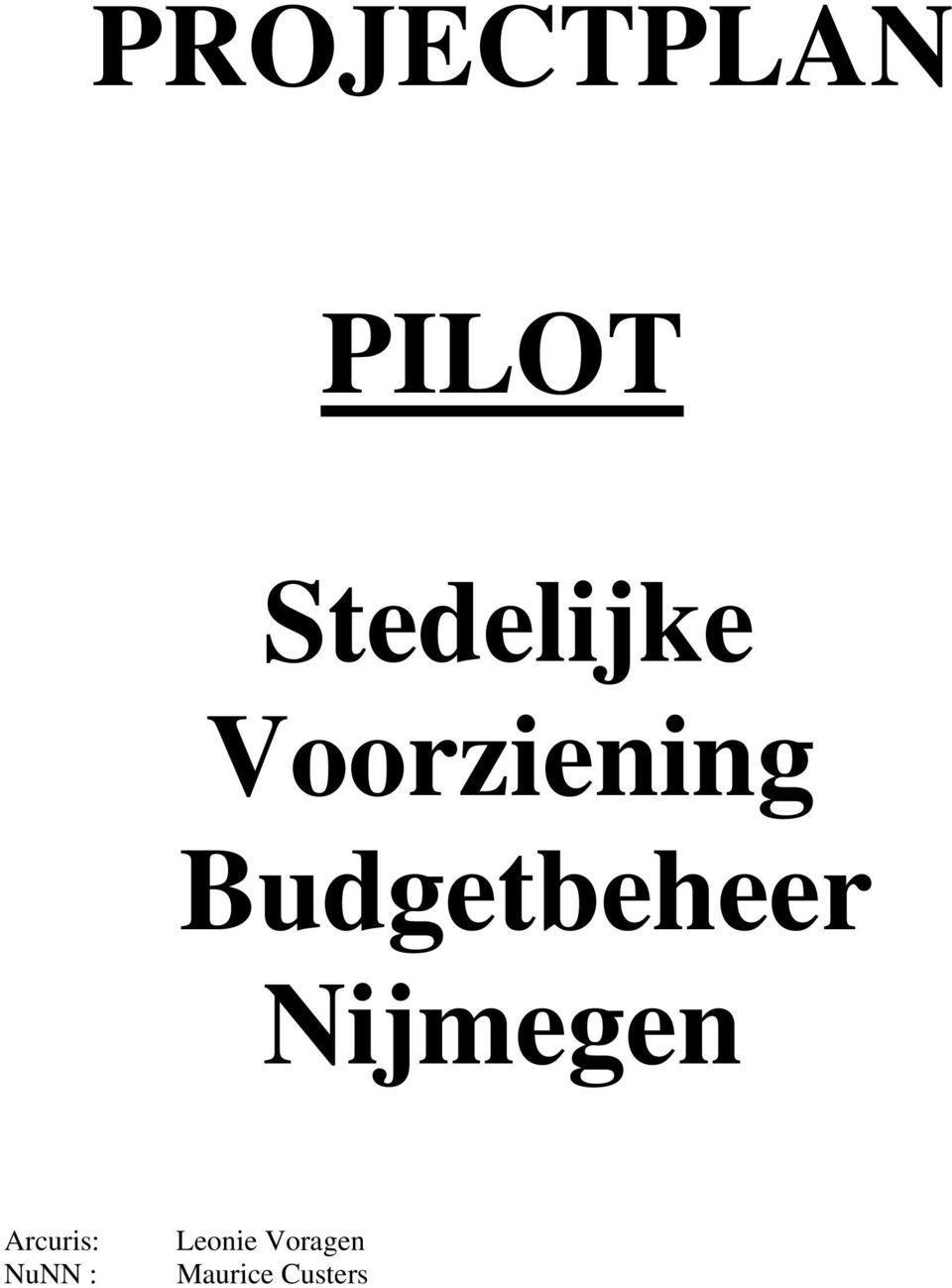 Budgetbeheer Nijmegen