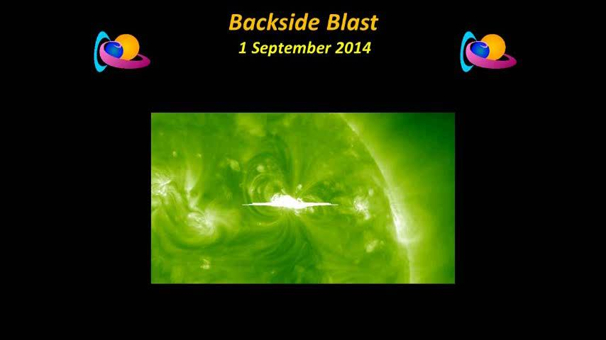NOAA 2158 1 September 2014 Krachtige explosie op