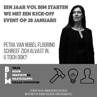 (COMMUNICATIEDIENST >KICK-OFF EVENT BIM VOOR ONDERNEMERS OP 28 JANUARI 2016 De besturen van Baarle-Hertog, Hoogstraten, Merksplas en Rijkevorsel willen in 2016 de bouwsector in de Noorderkempen een