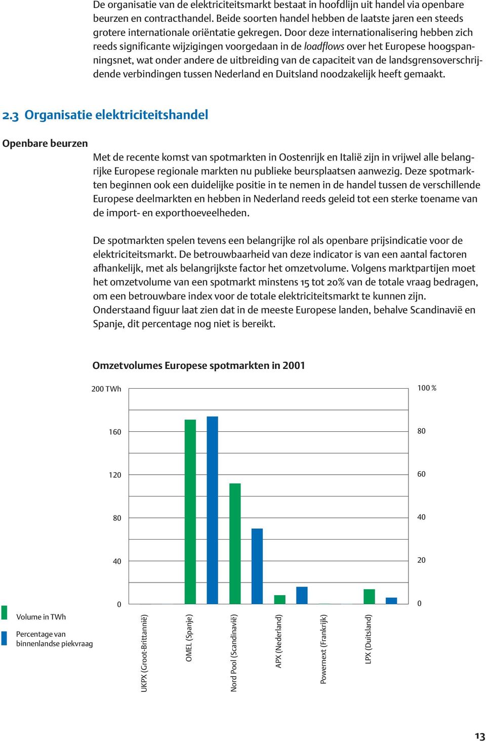 Door deze internationalisering hebben zich reeds significante wijzigingen voorgedaan in de loadflows over het Europese hoogspanningsnet, wat onder andere de uitbreiding van de capaciteit van de