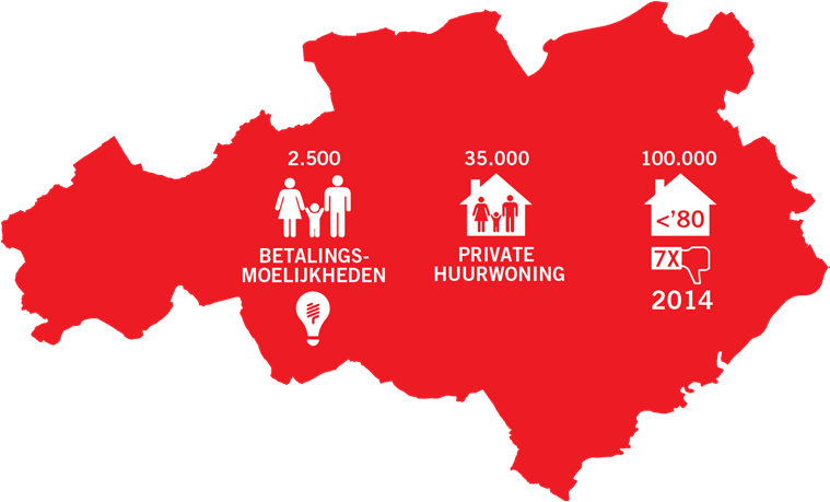 Warmer Wonen in uw stad/gemeente Jaarlijks zijn er in onze regio ongeveer 2500 huishoudens met betalingsmoeilijkheden voor elektriciteit en/of gas (LAC dossiers). Naar schatting 35.