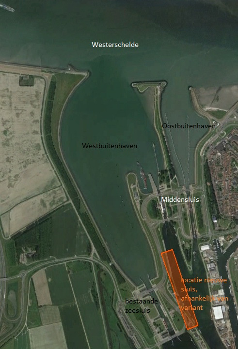 9 Morfologische effecten Westbuitenhaven 9.1 Schematisering van varianten De drie MER-varianten (hoofdsuk 3) zijn doorgerekend met het morfologische model.