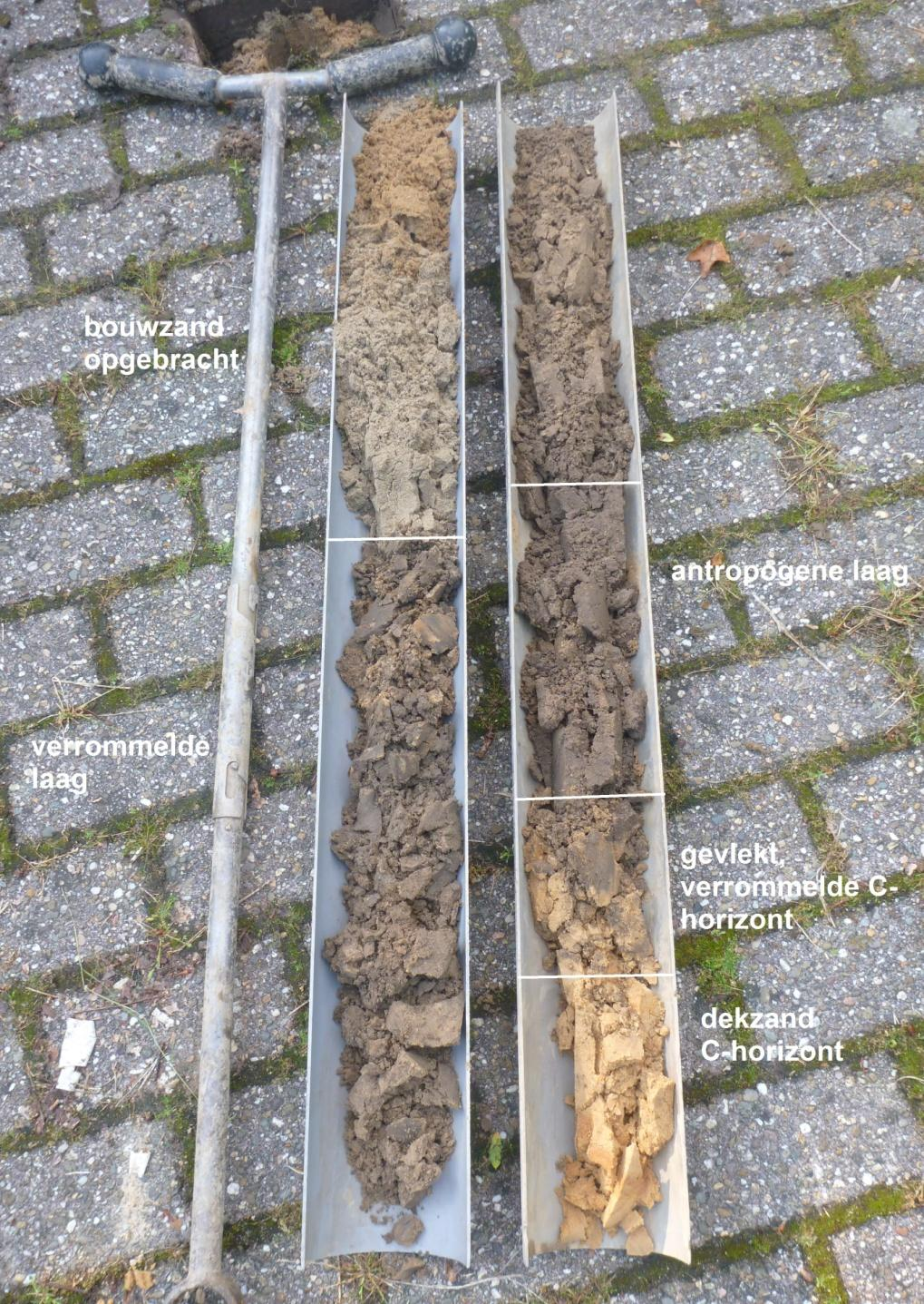4002674100 BO & IVO V aan de Rijksstraatweg 77 te Voorst Archeodienst BV Fig. 3.2: Opgeboorde sediment van boring 1. 3.3 Archeologische interpretatie De natuurlijke ondergrond bestaat uit matig siltig/lemig, zeer fijn dekzand.