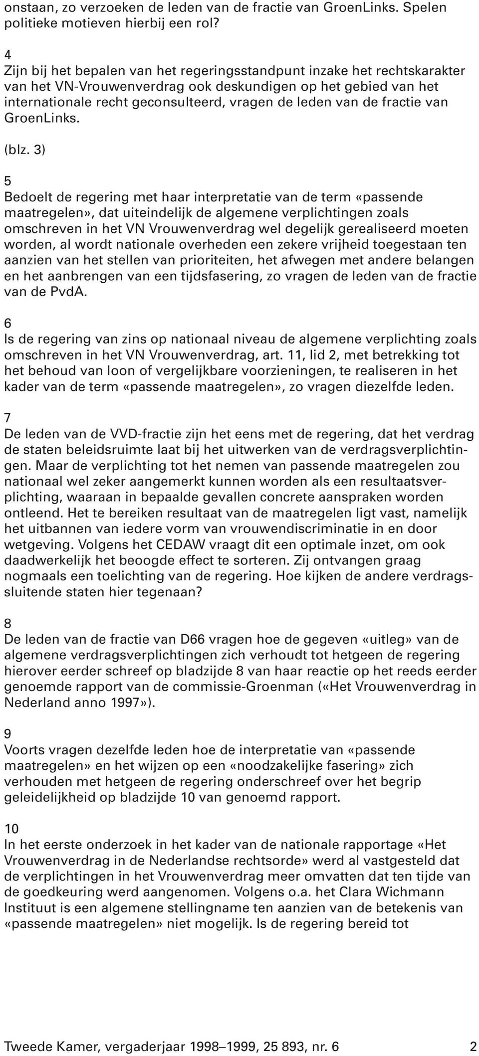 fractie van GroenLinks. (blz.