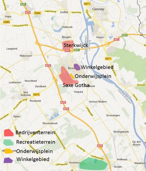 Bedrijventerrein Saxe Gotha. Dit bedrijventerrein bestaat uit gemengde bedrijven en heeft een omvang van 81 netto ha 3.