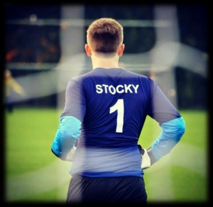 Niels Stockman 16-jarige doelman van de B1 van Oirschot Vooruit Sinds dit jaar bankzitter bij het 1 e elftal Presteerde het om in