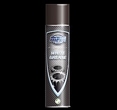 AE07 AE08 WHITE GREASE TEFLON SPRAY NL - Universele vetspray is een smeer- en beschermingsproduct met een langdurige werking op basis van minerale olie en organische oplosmiddelen die roest- en