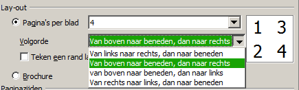 3) Selecteer, in het gedeelte Paginazijden, of alle pagina's of slechts enkele moeten worden afgedrukt. 4) Klik op de knop Afdrukken.