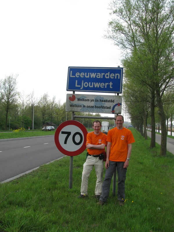 BDWF T-Shirts en polo s veroveren de wereld Elfstedentocht Jaap & Joop in Leeuwarden, hoofdstad van Friesland.