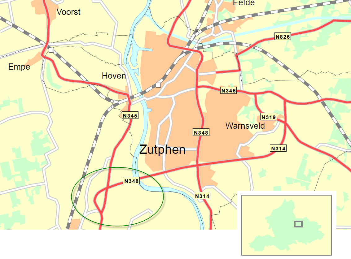 RV40 Naam: N348/N345 Optimaliseren verkeersafwikkeling aansluiting 2013 2014 RV40 Versie: Voorjaarsnota 2016 SIS-nummer(s): Regio( s): Stedendriehoek P.