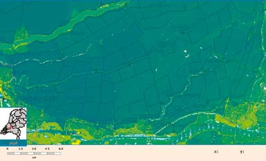 Kijk ook op www.crisis.nl Hoogtekaart gemeente Giessenlanden Bij overstromingsgevaar is het van belang te weten hoe hoog u woont. Kijk hiervoor ook eens op www.ahn.nl/hoogtetool.