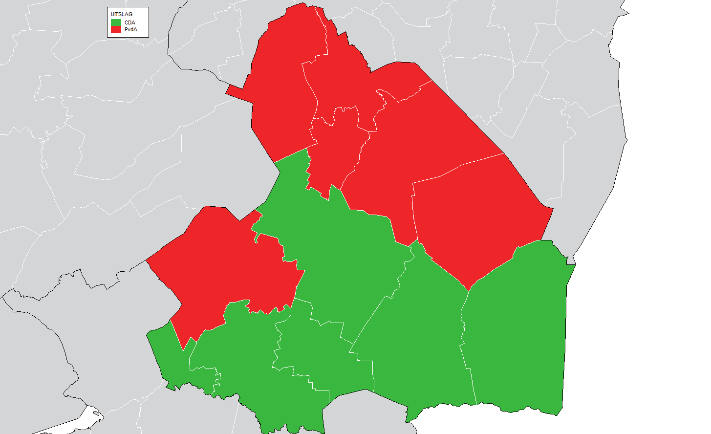 Provincie Drenthe Gemeente Aa en Hunze % absoluut Kiesgerechtigden: 20009 Opkomst: 40,17 8038 Geldige stemmen: 40,09 8021 Blanco: 0,07 6 Ongeldig: 0,05 11 PvdA 22,98 1843 VVD 17,55 1408 CDA 13,66