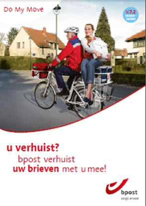 Figuur 5: brochure "Do My Move" Bron: bpost Indien bij de controle de folder niet beschikbaar was in de openbare ruimte, werd deze folder gevraagd aan het loket en werd deze verkregen in 92,2% van de