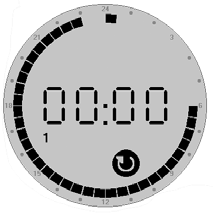 Programmeren van de klok U wilt nachtverlaging programmeren (Het klokprogramma heeft geen fabrieksinstelling) Houd de knop gedurende 6 seconden ingedrukt.