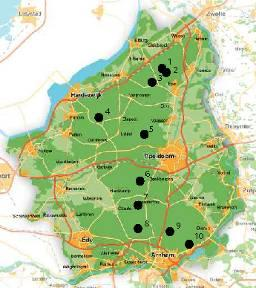 2 Werkwijze Voor de inventarisatie zijn een aantal landgoederen en bossen geselecteerd die verdeeld over de hele Veluwe liggen en waar het wilde zwijn voorkomt.