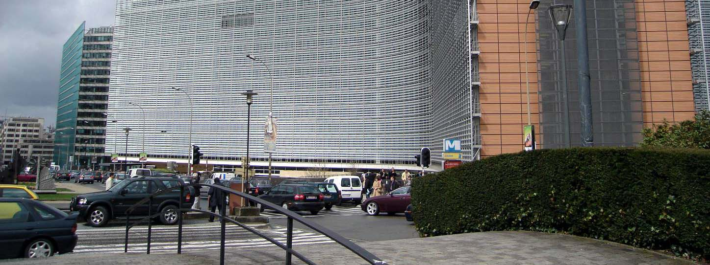 Het Berlaymont gebouw Gerenoveerde gebouw van de Europese commissie in