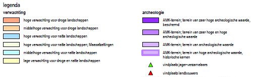 Afbeelding 9 Situering van het plangebied binnen de Archeologische Beleidsadvieskaart gemeente Leudal Mortel 7 te Roggel