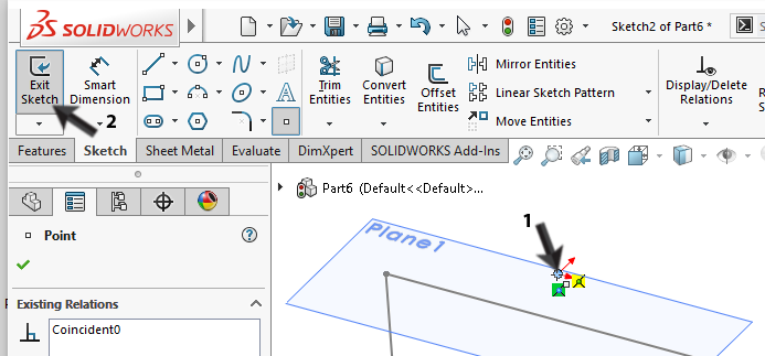 151 Open een nieuw part Selecteer het Top-plane, en maak daarop de sketch die je hiernaast ziet. Zo n sketch heb je al eerder gemaakt in stap 19-24.