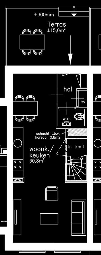 1 e verdieping 2 e verdieping Huisnummer B11 & B13 gespiegeld Gebruiksoppervlak ca.