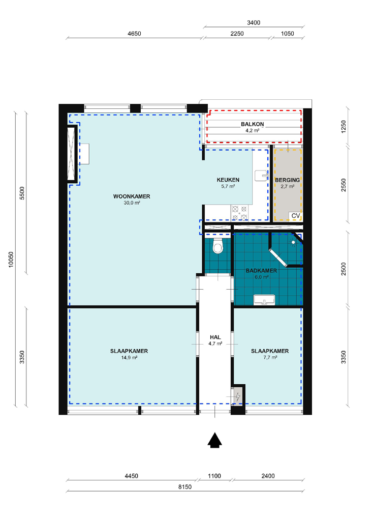 Begane grond Plattegronden gebruiksoppervlakte wonen 72,9 m 2 overige