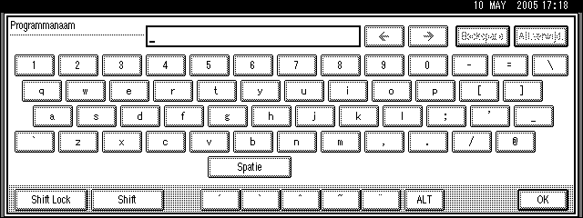 Scaninstellingen configureren/vastleggen Programma s 7 U kunt regelmatig gebruikte instellingen registreren in het geheugen van het apparaat en deze later weer oproepen.