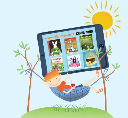 VakantieBieb-app Zomerlezen met de VakantieBieb! Door te lezen in de zomervakantie houden kinderen hun leesniveau op peil.