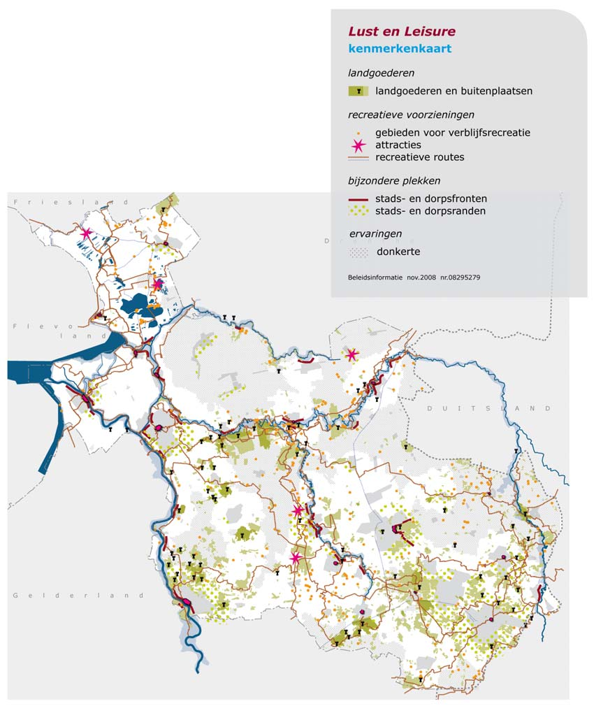 2.4.4 De lust- en leisurelaag Met de lagen van het natuurlijke, het agrarische en het stedelijke landschap is het spectrum voor ruimtelijke kwaliteit nog niet compleet.