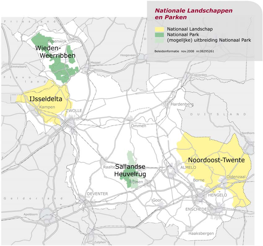 Nationale Landschappen De Nationale Landschappen IJsseldelta en Noordoost-Twente zijn gebieden met (inter)nationaal zeldzame of unieke landschapskwaliteiten en in samenhang daarmee bijzondere