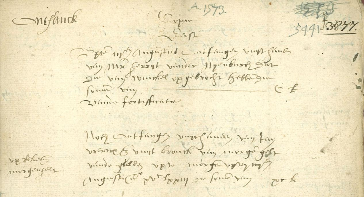 Oorlogsrekening 1573 Archief van de gemeente Alkmaar, 1325-1815, inventarisnummer 341 Rekening van de