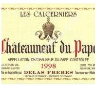 Wijn 10 Les Calcerniers 1998 Delas Frères Delas Frères is in 1835 opgericht door Charles Audibert en Philippe Delas. In 1924 werd de oorspronkelijke naam Audibert & Delas veranderd in Delas Frères.