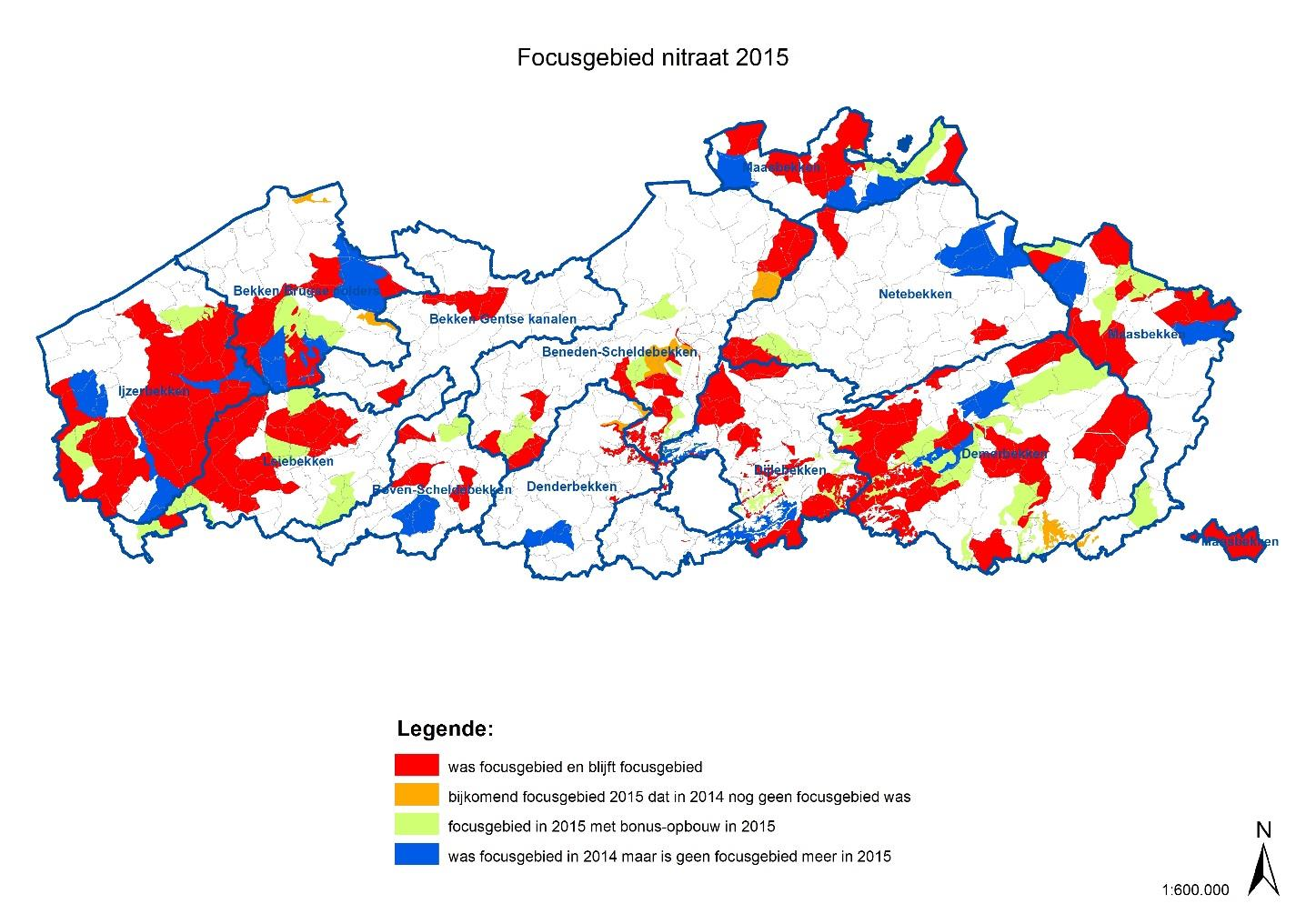 Figuur 80 Focusgebieden 2015 Meer informatie over de focusgebieden is terug te vinden op: https://www.vlm.