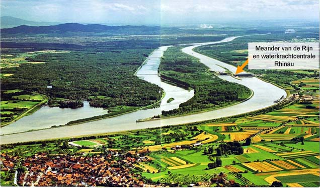 1g) Hoogwatergeul Een hoogwatergeul is een bedijkt rivierbed dat aftakt van een rivier om een deel van het water via een andere route af te voeren.