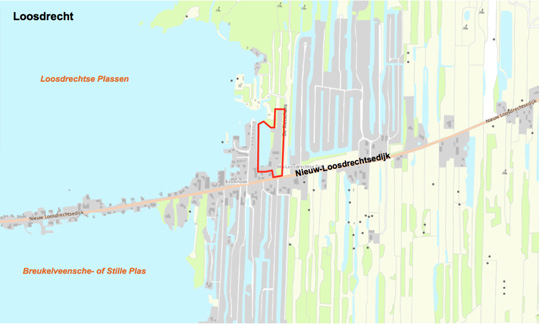 Planlocatie De planlocatie is gelegen aan de Nieuw- Loosdrechtsedijk 208b te Loosdrecht en betreft Jachtwerf Van Dusseldorp (figuur 1).
